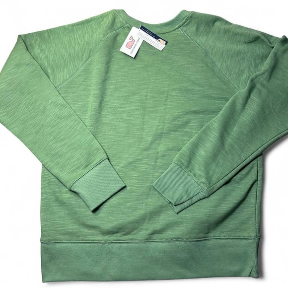 💚 🐳NWT- Vineyard Vines Cotton Terry Sweatshirt (Loden Frost, Size S) - Picture 4 of 8